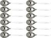 Cosy & Trendy Koffie/theelepeltjes van RVS - set 12x stuks - 13 cm - zilver