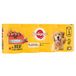 Pedigree Hondenmaaltijden, boxen van terrine met rundvlees en wortelen voor volwassen honden, 4 x 400 g, set van 6
