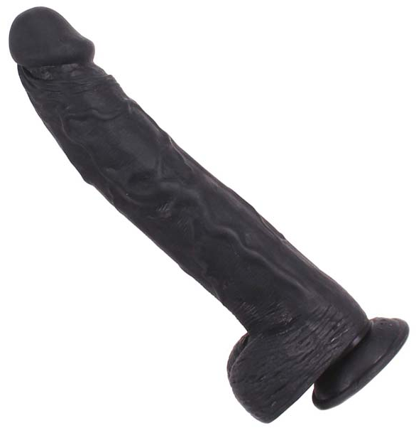 Kiotos Cox dildo 001 met zuigvoet zwart