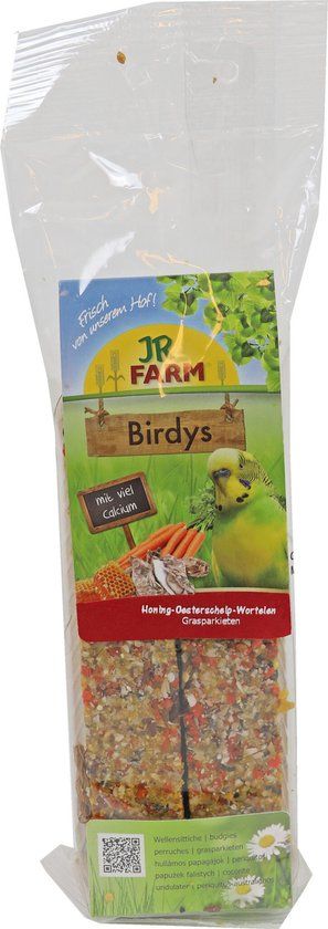 Jr Farm Jr Birdys Parkieten Honing Oesterschelp Wortel 130g