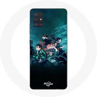 Maniacase Hoesje voor Samsung Galaxy A71 Demon Slayer Manga Tanjiro en Nezuko