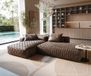 DELIFE Hoekbank Freestyle Icon Microvezel taupe vintage 310x200 cm