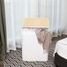 Songmics LCB64WT Panier à linge Bambou Coton Blanc