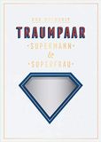 Grafische Grafik-Werkstatt Bruiloftswenskaart | Muziekkaart met geluid | Song | "Superman Theme" 26948 | wit | groot