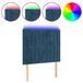VidaXL Hoofdbord en Voeteind Donkerblauw met LED