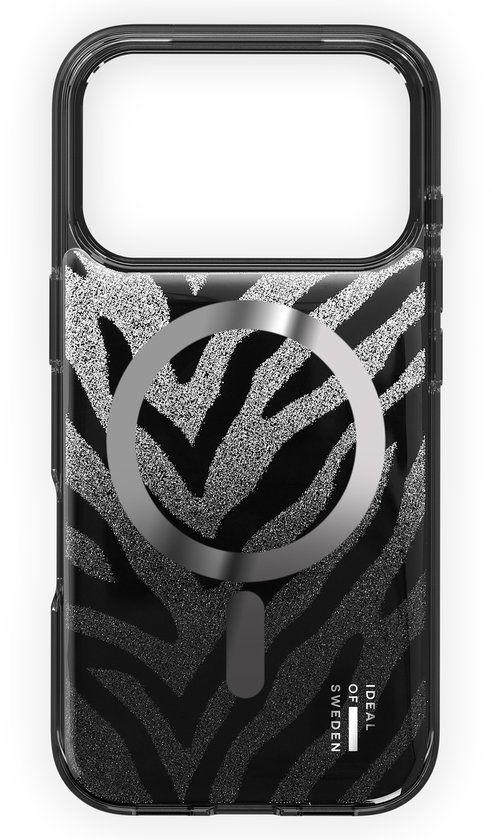 iDeal of Sweden Clear Case Limited geschikt voor MagSafe geschikt voor iPhone 17 Pro - Zebra Mystique