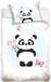 Panda Baby Housse de couette - 90 x 120 cm - Coton - Bleu