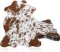 50 assiettes jetables motif vache, diamètre 35 cm, style western
