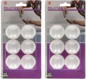 Merkloos / Sans marque Edco Eindhoven Bv Pingpongballen - 12x stuks - wit - 4 cm - tafeltennis balletjes