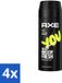 Axe 4 x Déodorant Bodyspray - Cool Vetiver & Amber - 150 ml