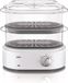 BRAUN Identity Collection FS5100WH Cuiseur vapeur, Blanc, 850W, 3.1L, Vapeur Turbo, Cuiseur d'œufs