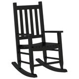 VidaXL Fauteuil à bascule Noir
