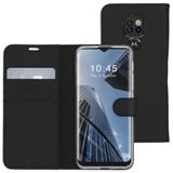 Accezz Softcase Booktype voor Motorola Moto E7 Plus / G9 Play - Zwart - Kunstleer