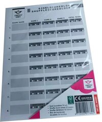 Longfield Games Sjoelscoreblok - 50 Vellen - Wit/Zwart