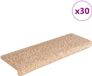 vidaXL Trapmatten 30 st 65x21x4 cm Goud Rechthoekige Rand