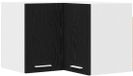 vidaXL Hangkast Zwarte eik en wit 57 x 57 x 40 cm