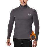 MEETYOO Thermisch onderhemd voor heren – Base Layer Ski Warm Winter | Basislaag Thermoshirt Ondergoed Heren Lange Mouw Thermo Ademend