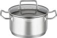 Casserole universelle - idéale pour rôtir et cuire à la vapeur - 1 pièce - acier inoxydable - 3,4 litres