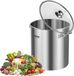 Vevor Roestvrijstalen Soeppan, 22,7 Liter, Zilver