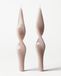 HEMA Bougies De Table XL ⌀4,3 X 27 Cm Torsadées Ivoire - Lot De 2