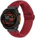 By Qubix Garmin By Qubix - Elastische Solo Loop nylon bandje - Rood - 26mm Quickfit - Geschikt voor Garmin Quatix 8 - 51mm