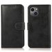 Étui portefeuille 2-en-1 pour iPhone 15 vintage avec couverture détachable - Noir