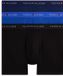 Tommy Hilfiger Boxershorts pour hommes (lot de 3) - Coton/Élasthanne - Taille S - Noble Blue / Purply Navy / Black
