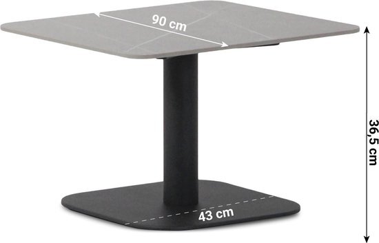Coco Ralph lounge tafel 60x60 cm