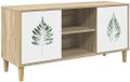 vidaXL Tv-meubel HANAU 102 x 33 x 50 cm Sonoma Bewerkt hout