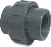 Effast PVC 3/3 koppeling 40mm lijmverbinding x 1 1/4 binnendraad
