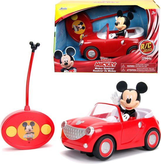 JADA Simba Disney - RC Mickey Roadster - 19 cm - 2.4 GHz - Red