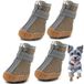 Hcpet Hondenlaarzen met pootbeschermer, antislip, ademende hondenschoenen voor kleine tot middelgrote honden met reflecterende bandjes, waterdichte puppylaarsjes 4 stuks
