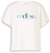 Tom Tailor - Loose fit scuba T-shirt met print - Maat M - Whisper White