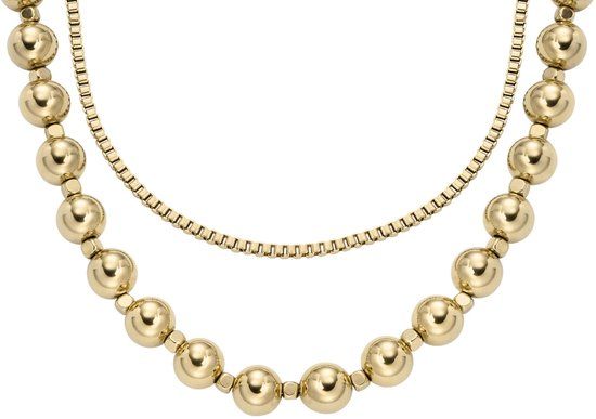 Fossil ALL STACKED UP JA7248710 - Goudkleurige ketting voor dames