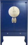 Fine Asianliving Chinese Bruidskast Midnight Blauw - Orientique Collectie B100xD55xH175cm