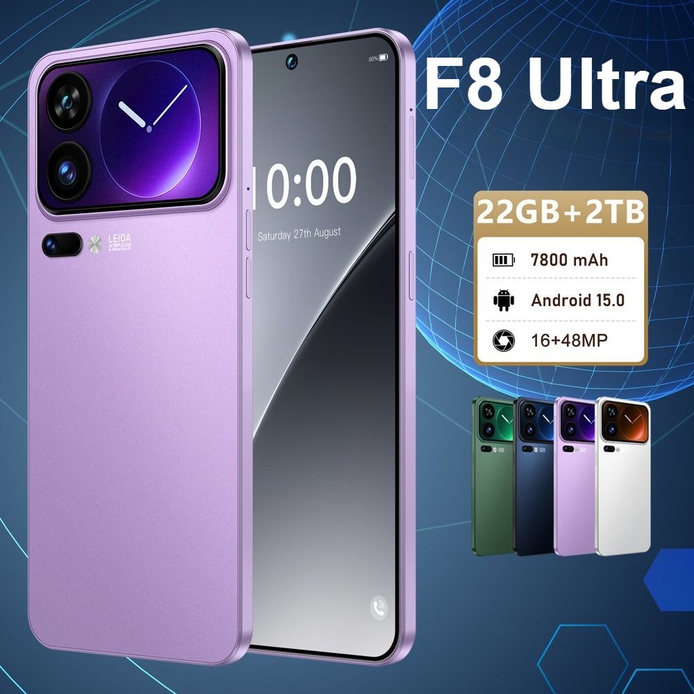 CHOTOG F8 Smartphone F8 Ultra 7800mAh Lange Standby-tijd 16MP+48MP Mobiele Telefoons 7,3" Scherm Robuuste Outdoor Dual SIM Face ID Gaming Mobiele Telefoons