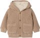 Vertbaudet Babyvest met capuchon van tricot gemêleerd beige