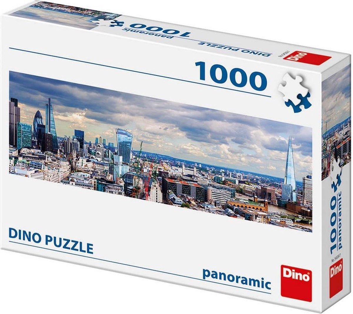 Dino Blik op London - Panorama Puzzel - Legpuzzel van 1000 stukjes