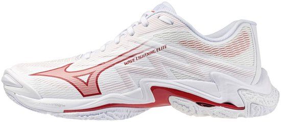 Mizuno Wave Lightning Elite Dames Indoor Schoenen Wit