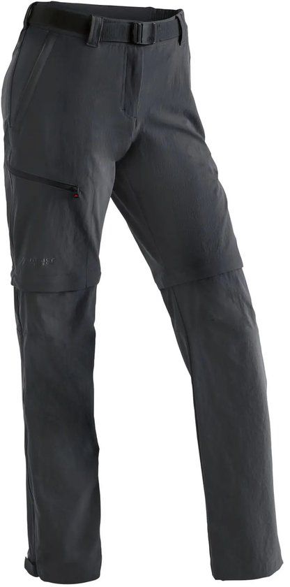 Maier Sports Nata Dames Wandelbroek Zwart Polyester Maat 42