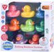 Playgo Play badeendjes regenboog set - kleurrijk badspeelgoed 8 stuks