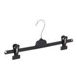 De Kledinghanger Gigant - Knijperhanger - Volwassenen - PGP40 - 10 Stuks - Kunststof - Zwart - Verschuifbare Anti-slip knijpers - 40 cm