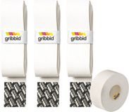 Gribbid Progrip - Hockeystick Grip - Zeemgrip - The Original Dutch Chamois - 3Pack Wit & Softtape Wit