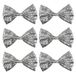 Boland - Glittervlinderdas 13 cm, 6 stuks