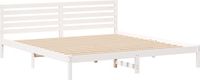 vidaXL Bedframe met hoofdeinde Wit 180 x 210 cm Massief grenenhout