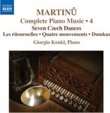 Outhere Giorgio Koukl - Martinů: Piano Music Volume 4 (CD)