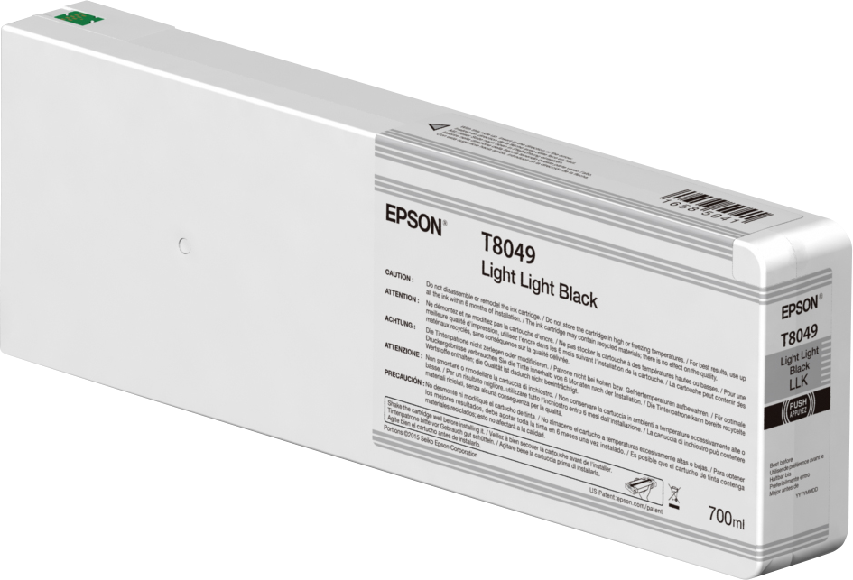 Epson T804900 - Inktcartridge - 700 ml - Light Light Black