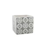 MSV EVORA Tandenborstelhouder – Borstelhouder Tumbler Badkamer – Tandenborstel Houder Grijs – 8x8x8 cm