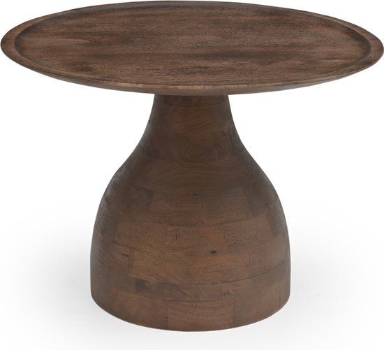 Giga Meubel Salontafel Joji - Rond - Mangohout - 60cm