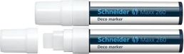 Schneider Schrijfwaren Schneider Krijtmarker - Maxx 260 - Wit - 2 Stuks
